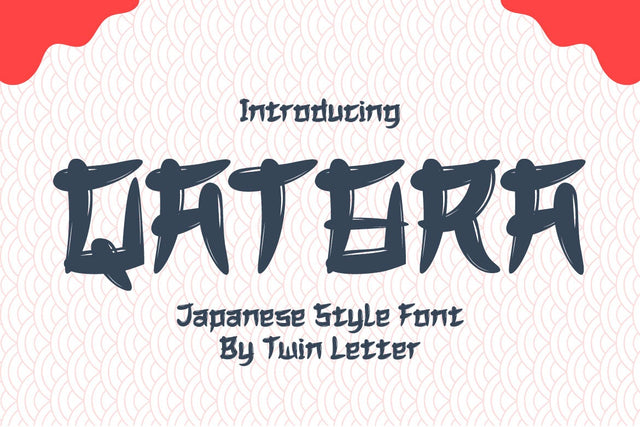 QATORA Faux Japanese Font Font twinletter 
