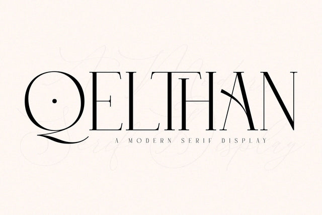 Qelthan Typeface Font Storytype Studio 