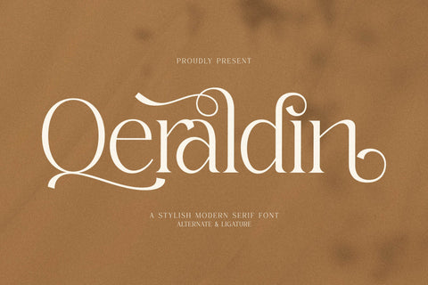 Qeraldin Typeface Font Storytype Studio 