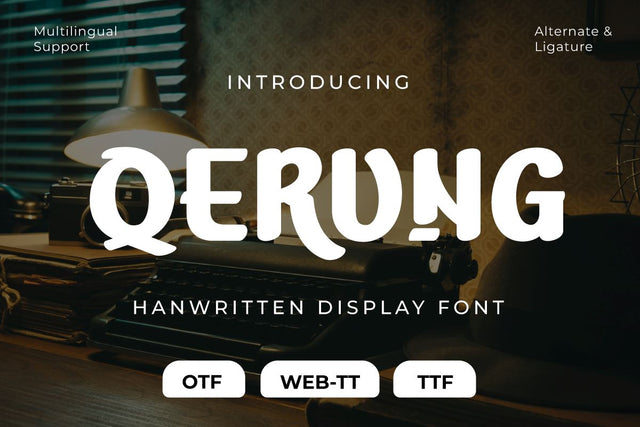 Qerung Font Font twinletter 