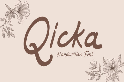 Qicka - Handwritten Font Font Attype studio 