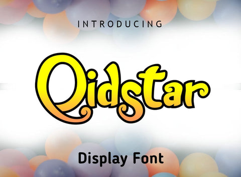 Qidstar Font Font Leamsign Studio 