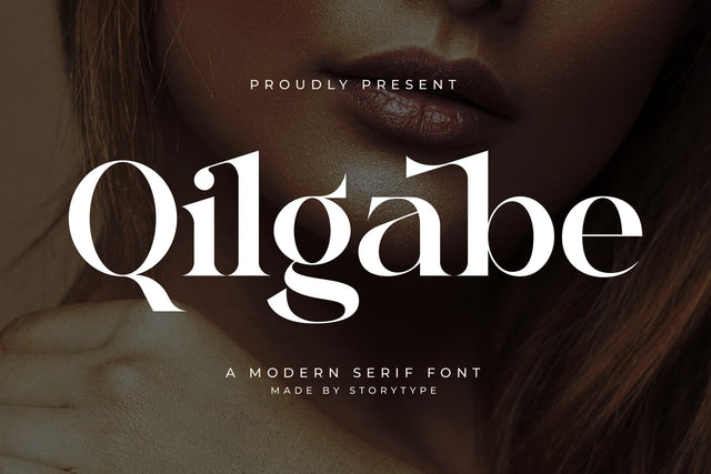 Qilgabe Typeface Font Storytype Studio 