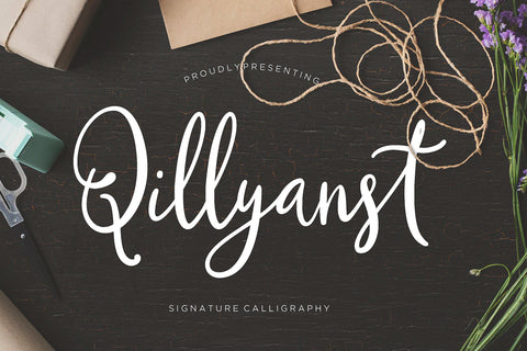 Qillyanst Signature Calligraphy Font Creatype Studio 