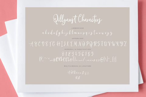 Qillyanst Signature Calligraphy Font Creatype Studio 