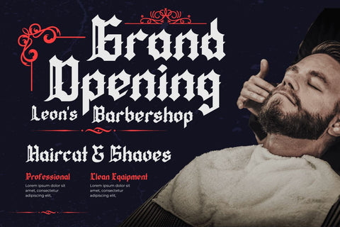 QIUBA Blackletter font Font twinletter 