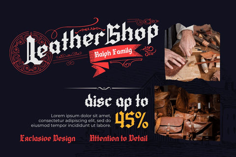 QIUBA Blackletter font Font twinletter 