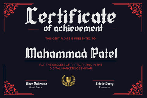 QIUBA Blackletter font Font twinletter 