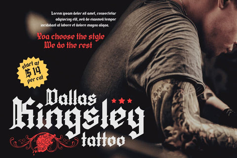 QIUBA Blackletter font Font twinletter 