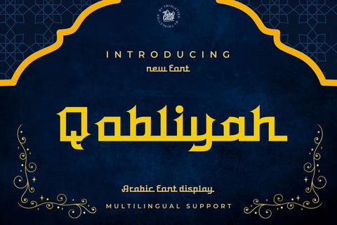 Qobliyah Font twinletter 