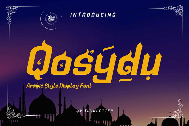 Qosydu Font twinletter 