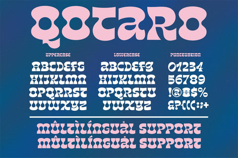 Qotaro - Decorative Display Font Font Four Lines Std. 