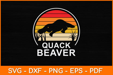 Quack Beaver Vintage Lover Svg Design SVG artprintfile 