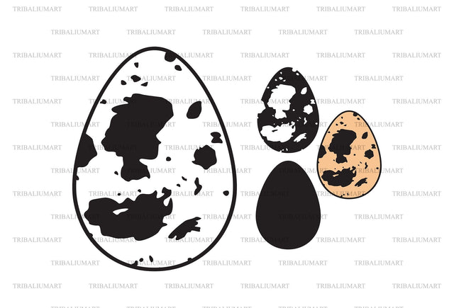 Quail eggs SVG TribaliumArtSF 