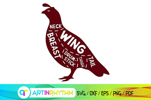 quail svg, butcher svg SVG Artinrhythm shop 