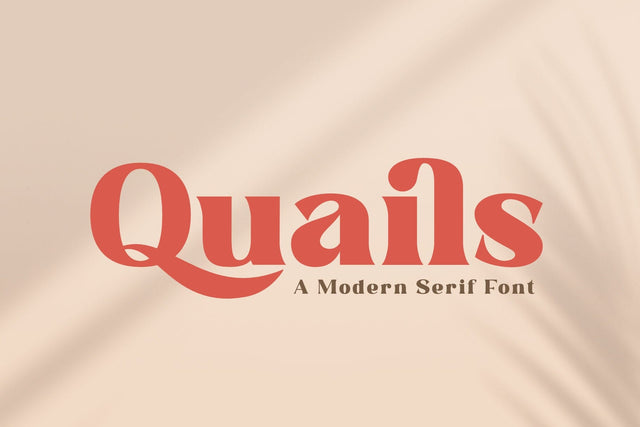 QUAILS Font Madatype Studio 