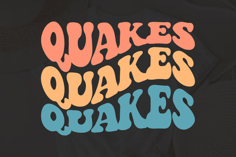 Quakes svg, wavy style svg, EPS PNG Cricut Instant Download SVG Fauz 