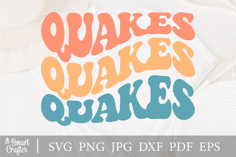 Quakes svg, wavy style svg, EPS PNG Cricut Instant Download SVG Fauz 