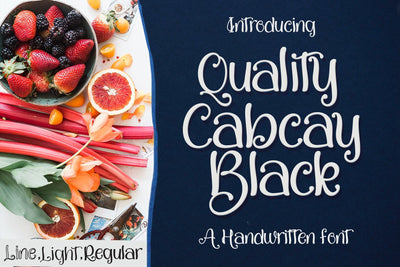 Quality Capcay Black Font Sulthan studio 