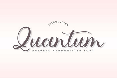 Quantum Font love script 