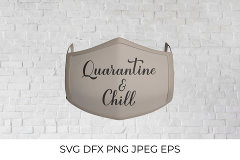 Quarantine and Chill calligraphy hand lettering SVG SVG LaBelezoka 