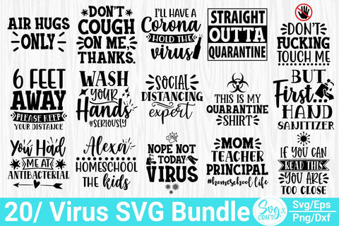 Quarantine Bundle Svg SVG Svgcraft 