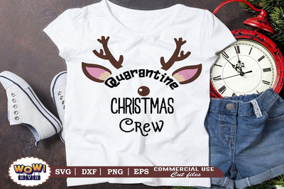 Quarantine Christmas crew svg, Covid Christmas svg, Reindeer svg, Christmas svg, Dxf, Png SVG Wowsvgstudio 