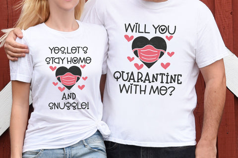 Quarantine Valentine Bundle - SVG, PNG, DXF, EPS SVG Elsie Loves Design 