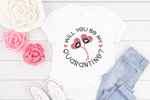 Quarantine Valentine Bundle - SVG, PNG, DXF, EPS SVG Elsie Loves Design 