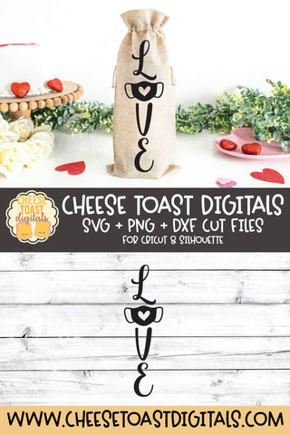 Quarantine Valentine Wine Bag SVG | Love SVG Cheese Toast Digitals 