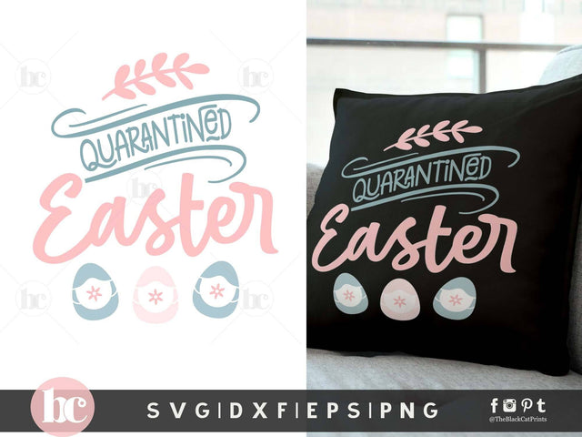 Quarantined Easter | Easter Pandemic Cut File SVG TheBlackCatPrints 
