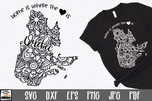 Quebec SVG File - Canada Mandala Design SVG Old Market 