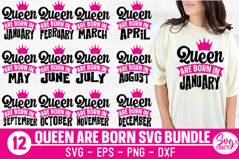 Queen are born SVG Bundle SVG Svgcraft 