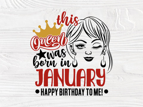 Queen are Born SVG, Crown Svg, Birthday Girl Shirt SVG TonisArtStudio 