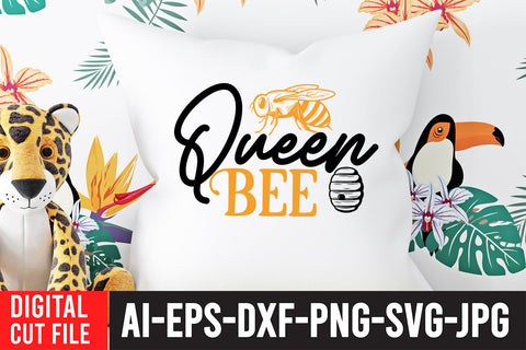 Queen Bee SVG Design SVG BlackCatsMedia 