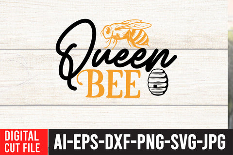 Queen Bee SVG Design SVG BlackCatsMedia 