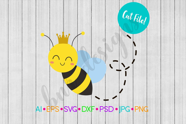 Queen Bee SVG SVG BNRDesignShop 