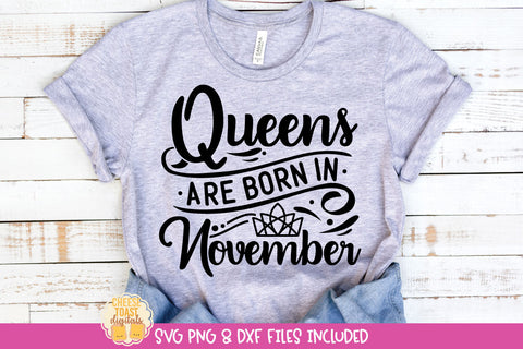 Queen Birthday SVG Bundle | Queens Are Born In Quote SVG Cheese Toast Digitals 