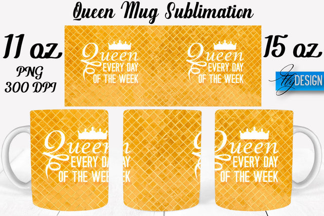 Queen Mug Sublimation | Coffee 11 Oz | 15 Oz Mug Sublimation Sublimation Fly Design 