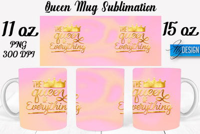 Queen Mug Sublimation | Coffee 11 Oz | 15 Oz Mug Sublimation Sublimation Fly Design 