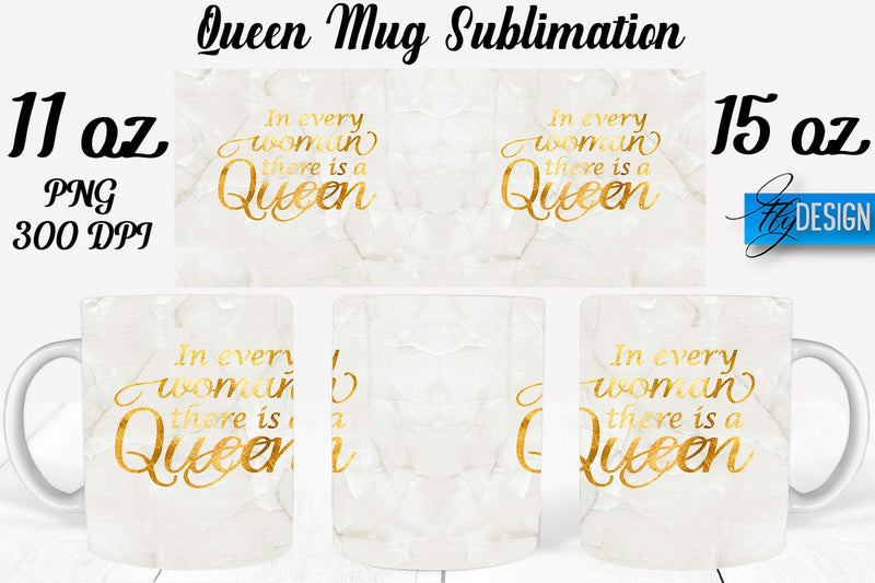 Queen Mug Sublimation | Coffee 11 Oz | 15 Oz Mug Sublimation Sublimation Fly Design 