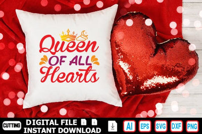Queen of All Hearts SVG Craftlabsvg24 