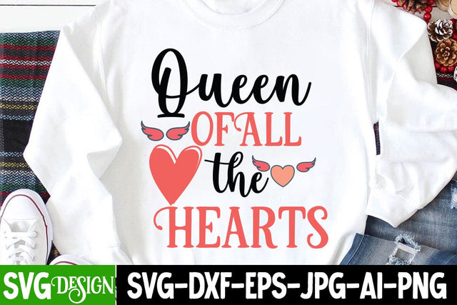 Queen Of All the Hearts SVG Cut File SVG BlackCatsMedia 