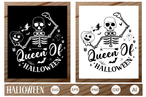 Queen Of Halloween Round Sign SVG, Halloween Round Sign SVG, Farmhouse Halloween SVG Design,SVGs,Quotes and Sayings,Food & Drink,On Sale, Print & Cut SVG DesignPlante 503 