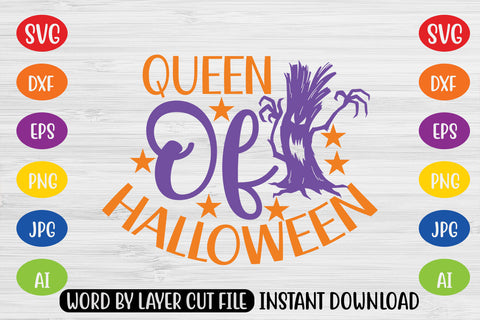 Queen Of Halloween SVG CUT FILE SVG MStudio 