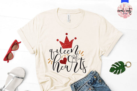 Queen Of Hearts – Love And Valentine SVG EPS DXF PNG SVG CoralCutsSVG 