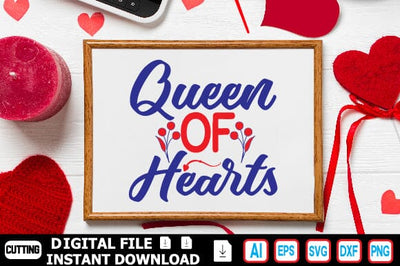 Queen of Hearts SVG Craftlabsvg24 