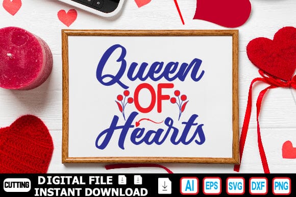 Queen of Hearts SVG Craftlabsvg24 