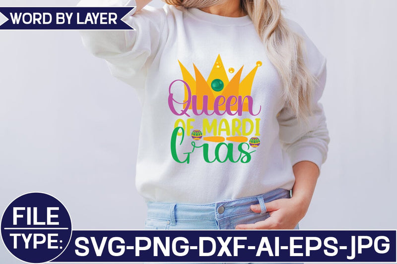 Queen of Mardi Gras SVG Cut File SVG Studio Innate 