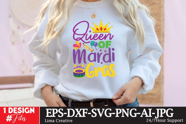 Queen Of Mardi Gras SVG Cute File SVG Insomnia Std 